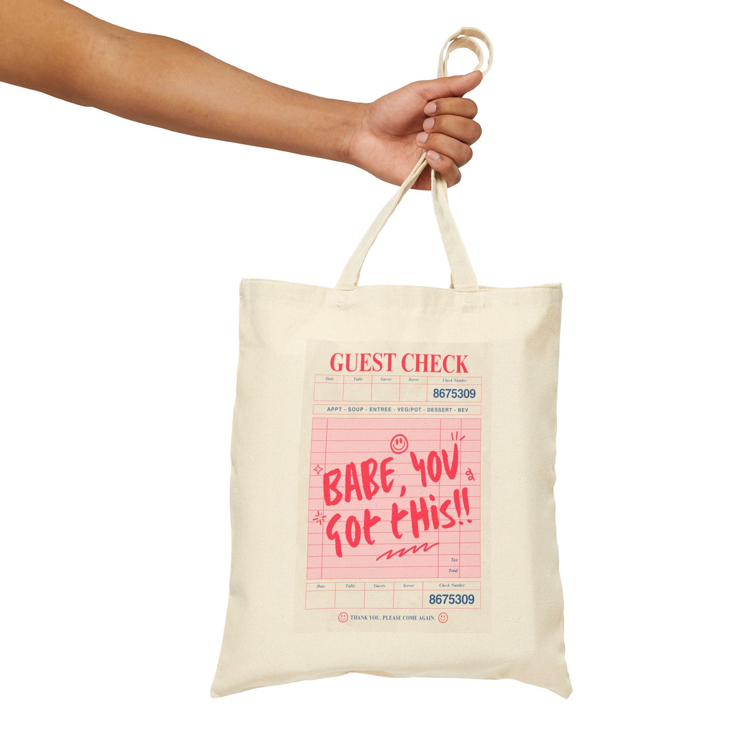 Babe, You Got This Cotton Canvas Tote