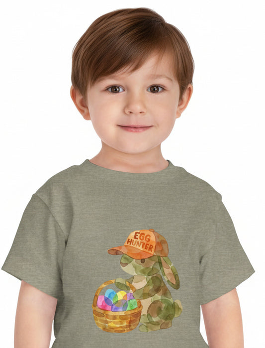 Camo Easter Bunny "Egg Hunter" Toddler Tee