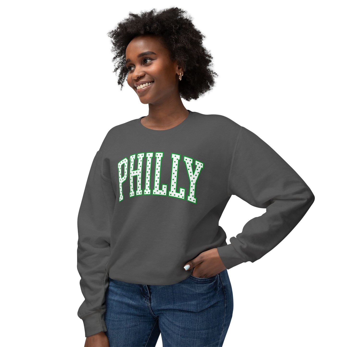 PHILLY Polka Dot Crewneck Sweatshirt