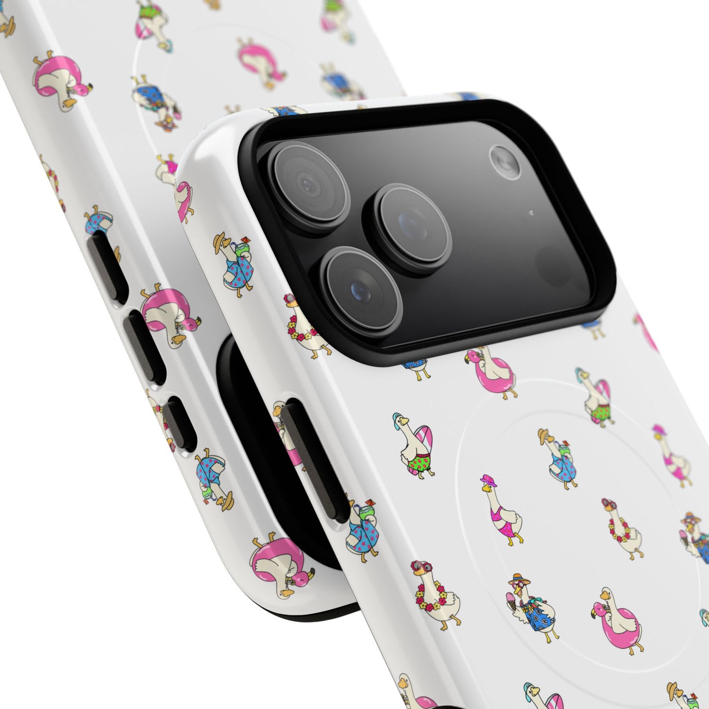 Cute Goose Summer Pattern Tough Magnetic Case
