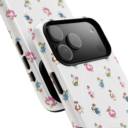 Cute Goose Summer Pattern Tough Magnetic Case