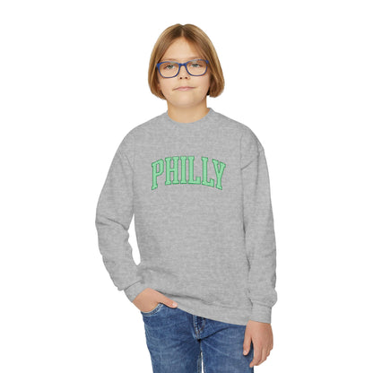 PHILLY Seersucker Youth Crewneck Sweatshirt