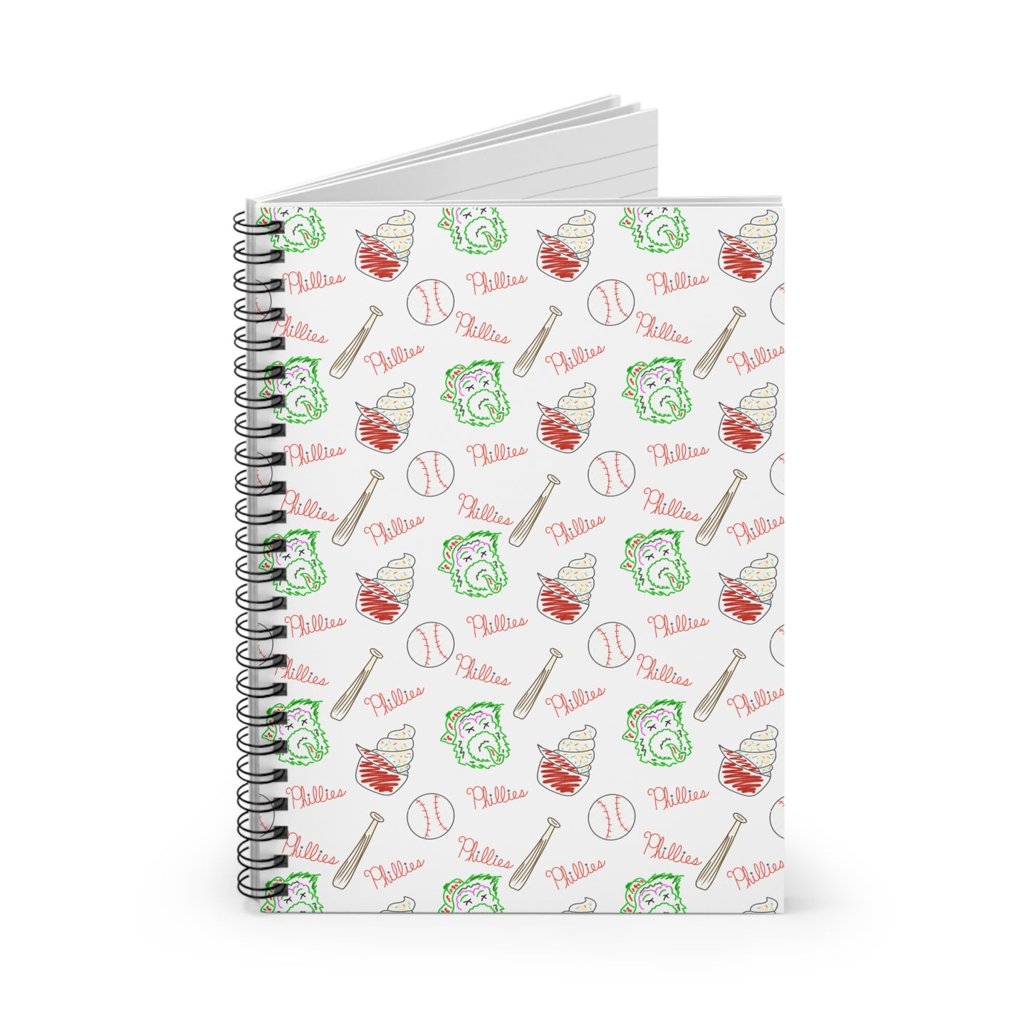 Phillies Spiral Notebook - Ruled Line