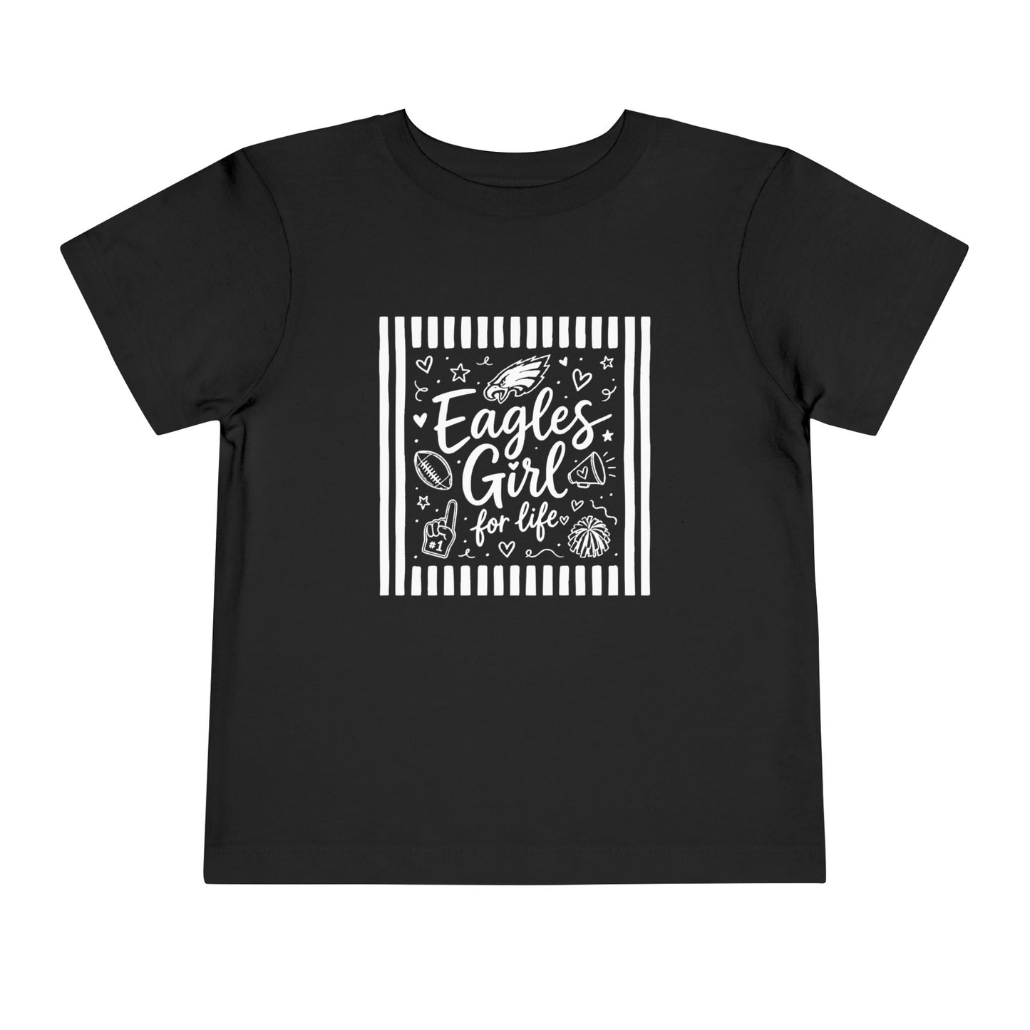 Eagles Girl Collage Toddler Tee
