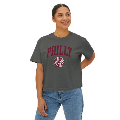 PHILLY Baseball Women's Boxy Tee