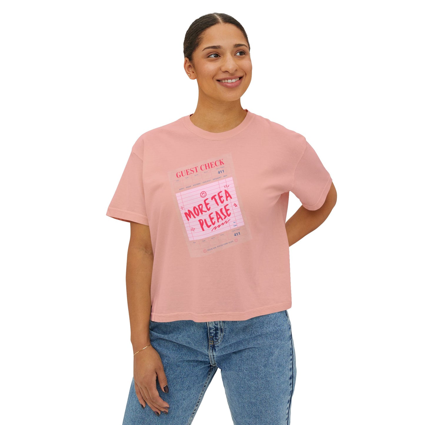 More Tea Please Boxy Tee