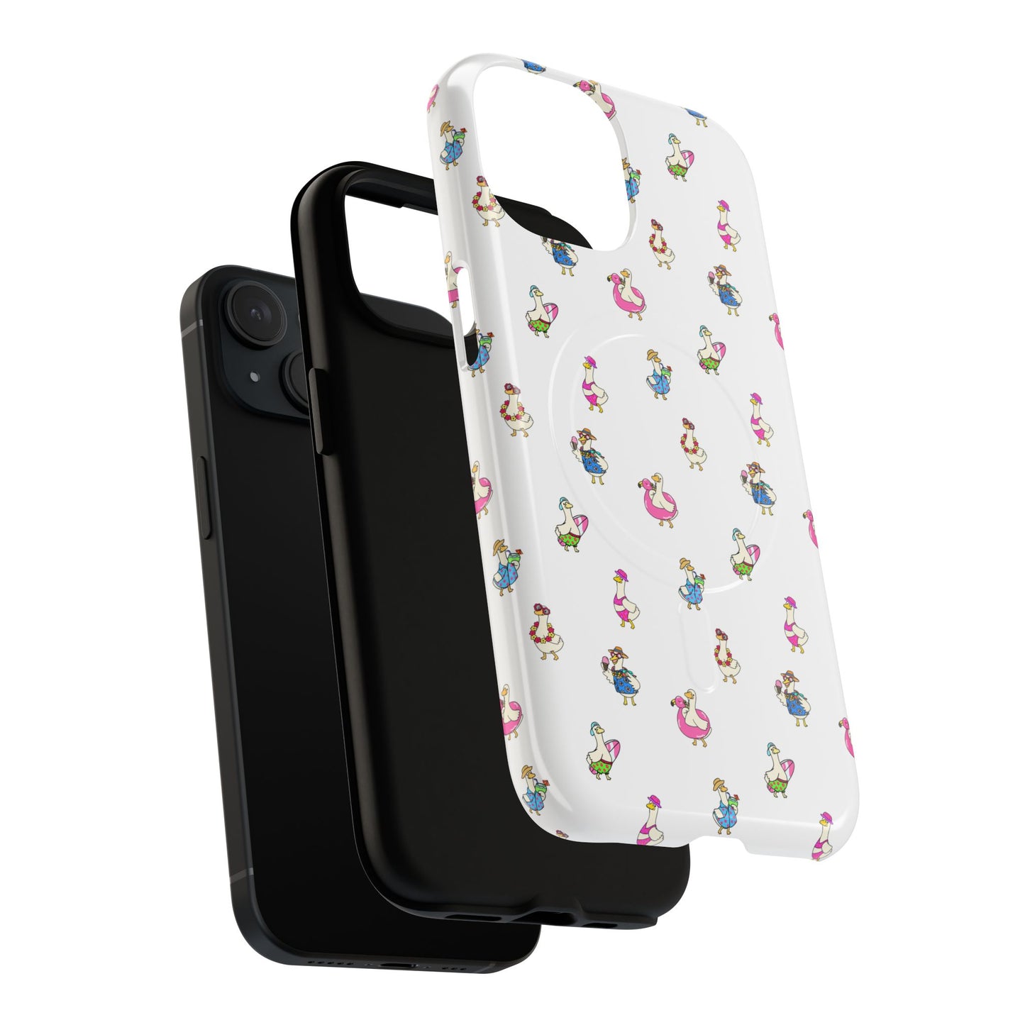 Cute Goose Summer Pattern Tough Magnetic Case
