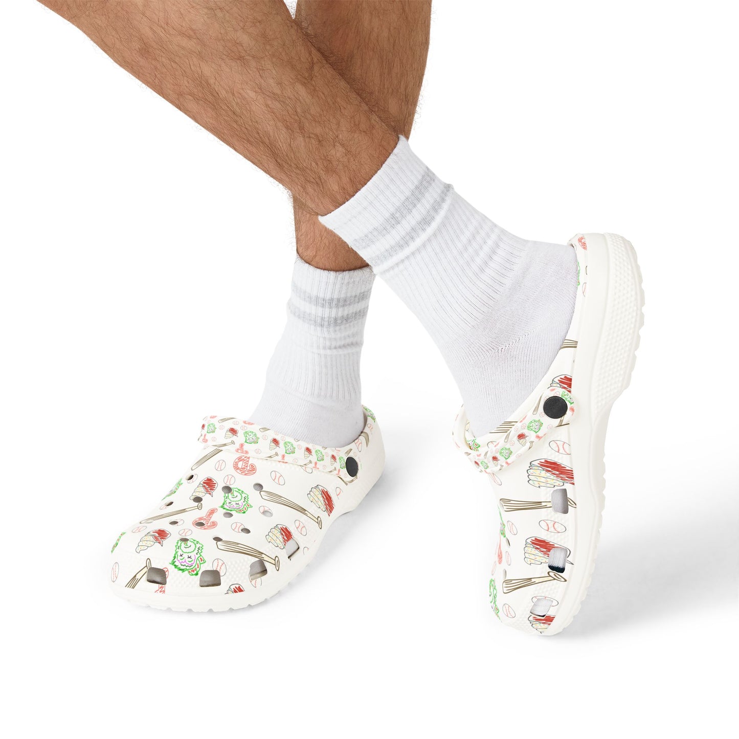 Philly Pattern Clogs — EVA Foam Slip-On Shoes