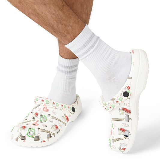 Philly Pattern Clogs — EVA Foam Slip-On Shoes