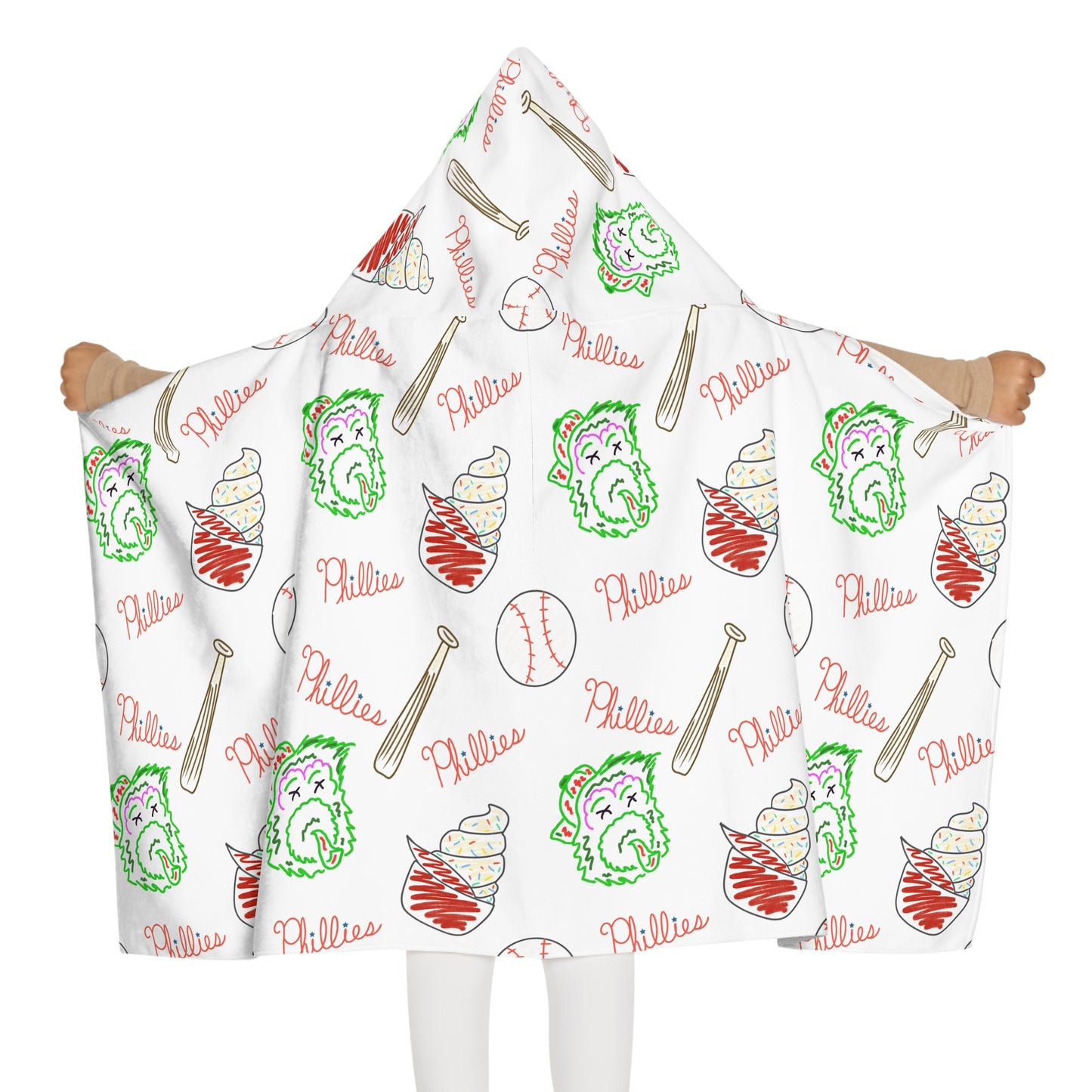 Phillies Youth Hooded Towel