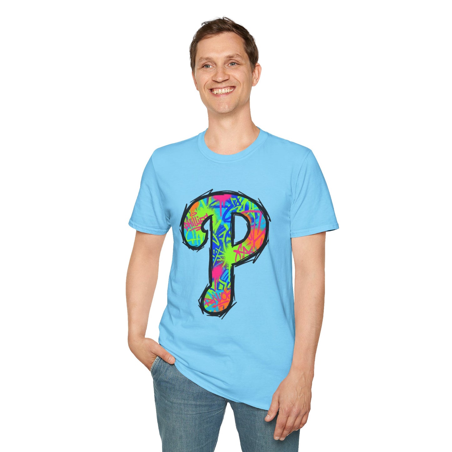 80s Funky 'P' Retro T-Shirt