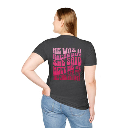 Racer Boy Pink T-Shirt