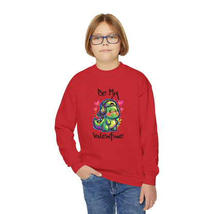 Dino Valentine Youth Sweatshirt