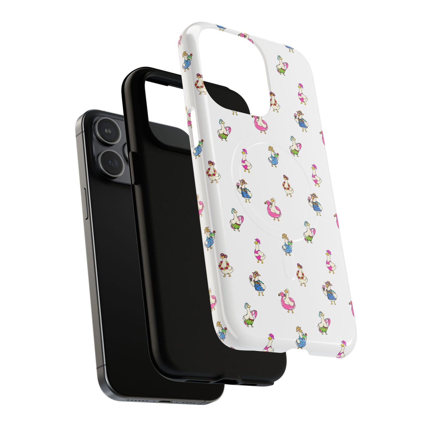 Cute Goose Summer Pattern Tough Magnetic Case