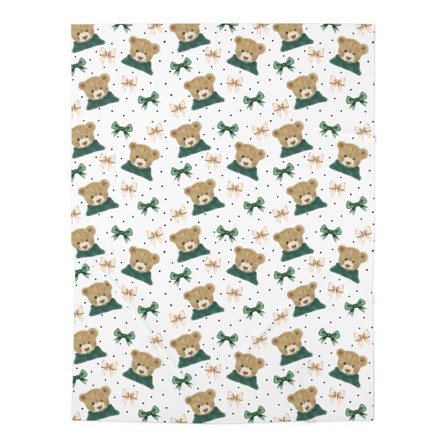 Teddy Bear Baby Swaddle Blanket