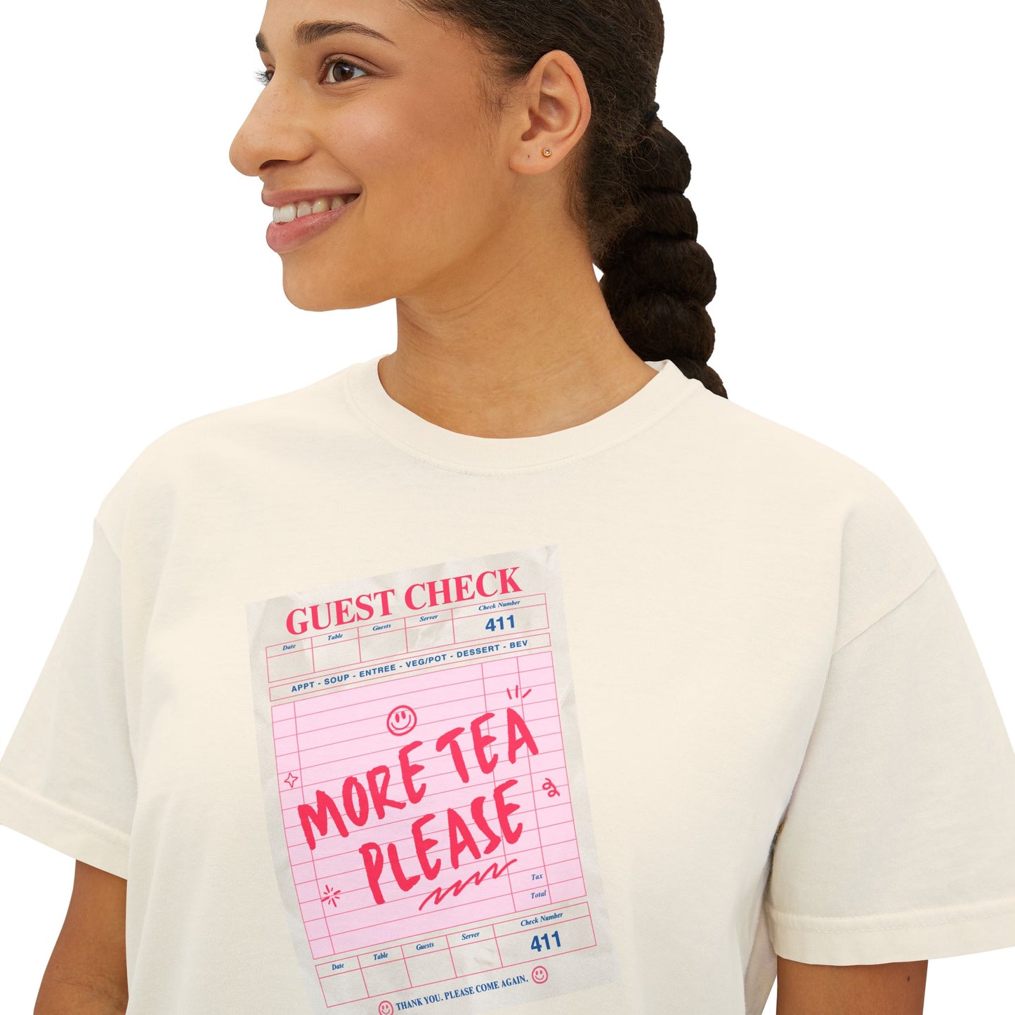 More Tea Please Boxy Tee