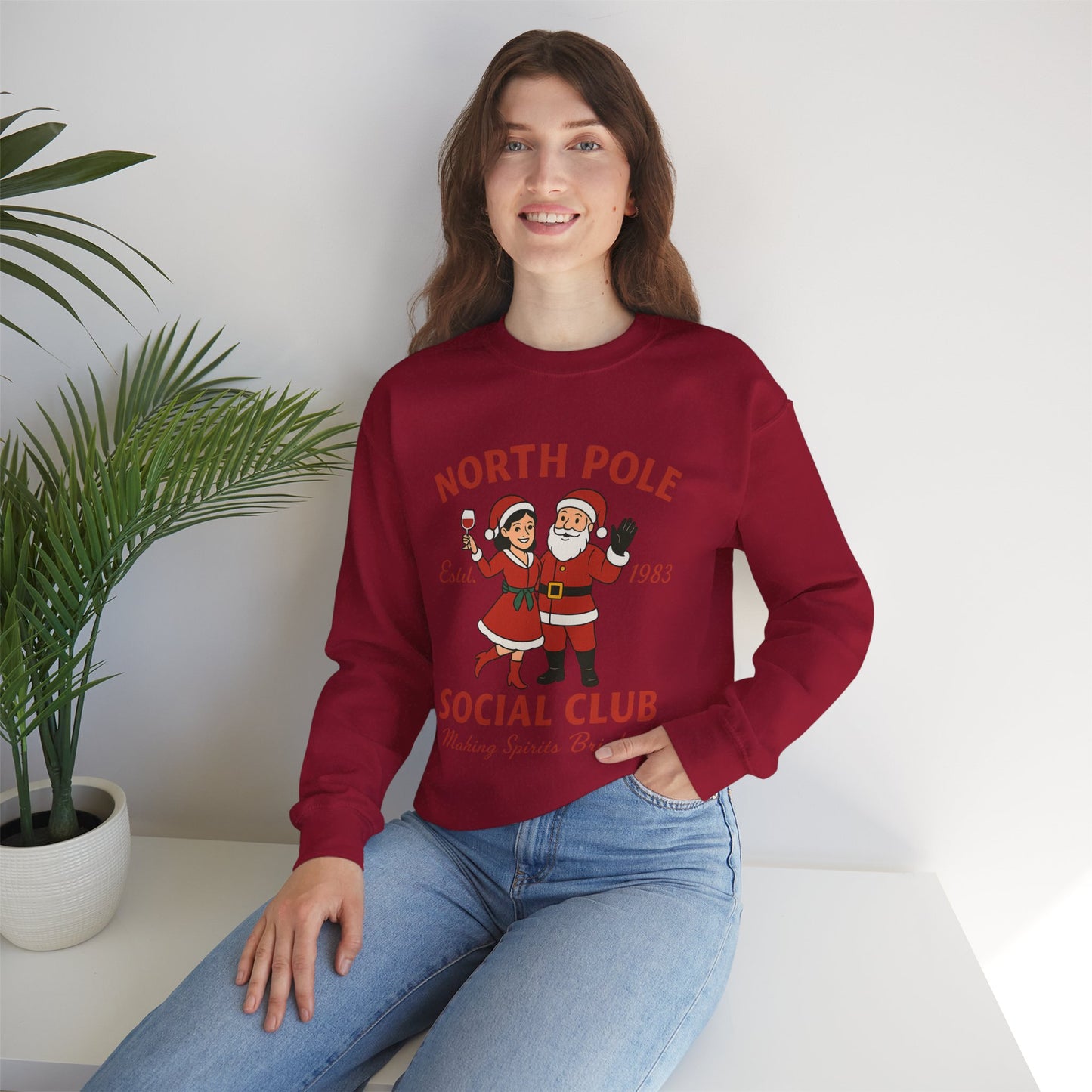 Santa Social Sweatshirt