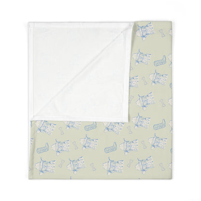 Cowboy Dog Baby Swaddle Blanket