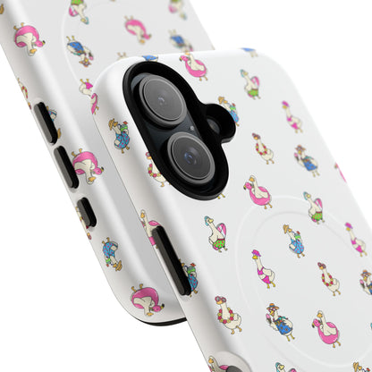 Cute Goose Summer Pattern Tough Magnetic Case