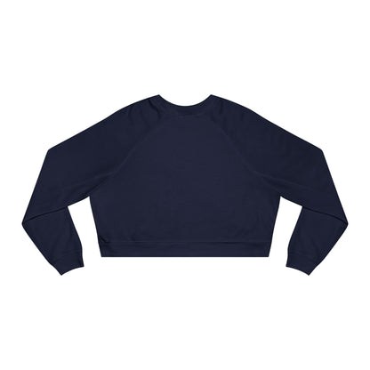 PHILLY Diagonal Kelly Green Women's Cropped Fleece Pullover