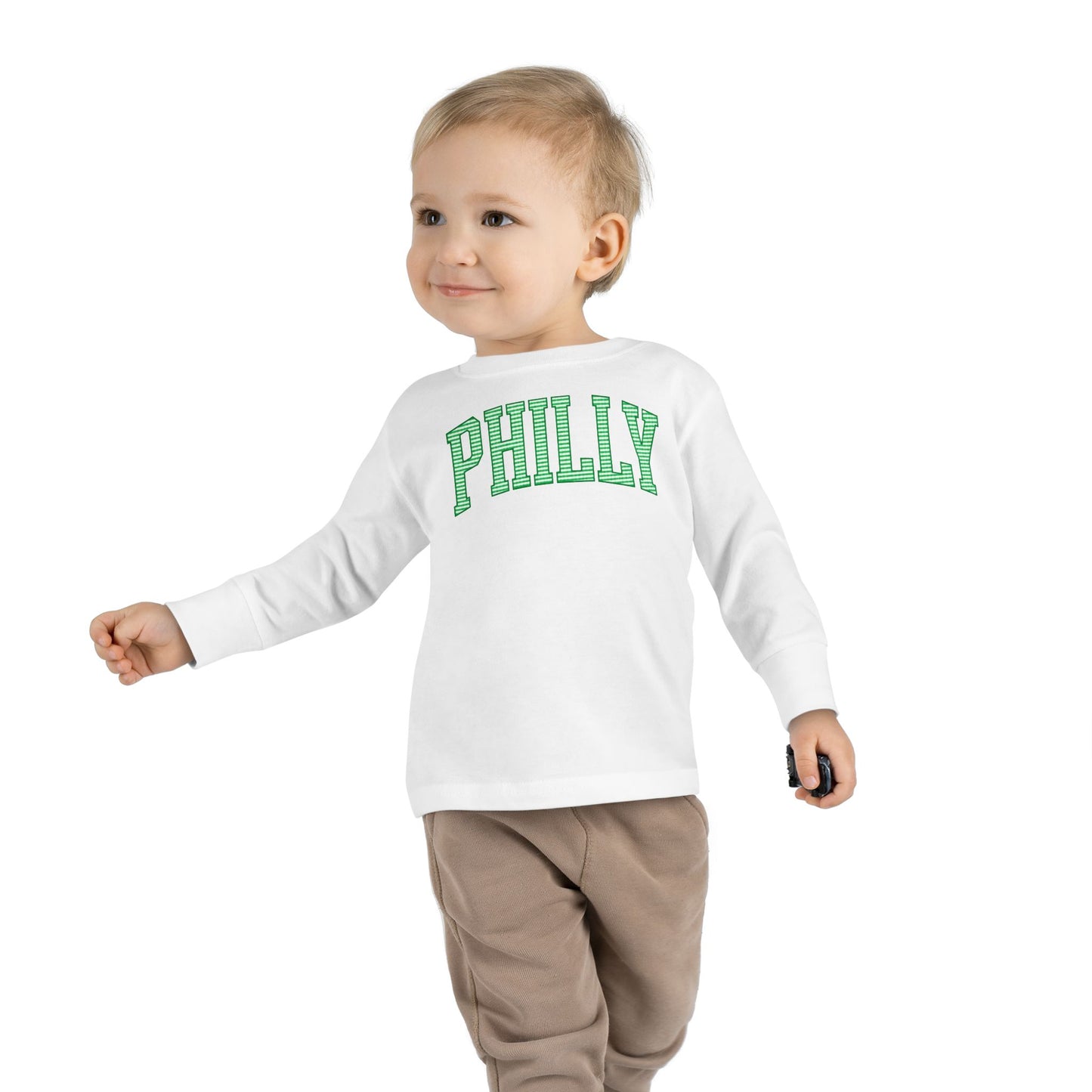PHILLY Seersucker Toddler Long Sleeve Tee