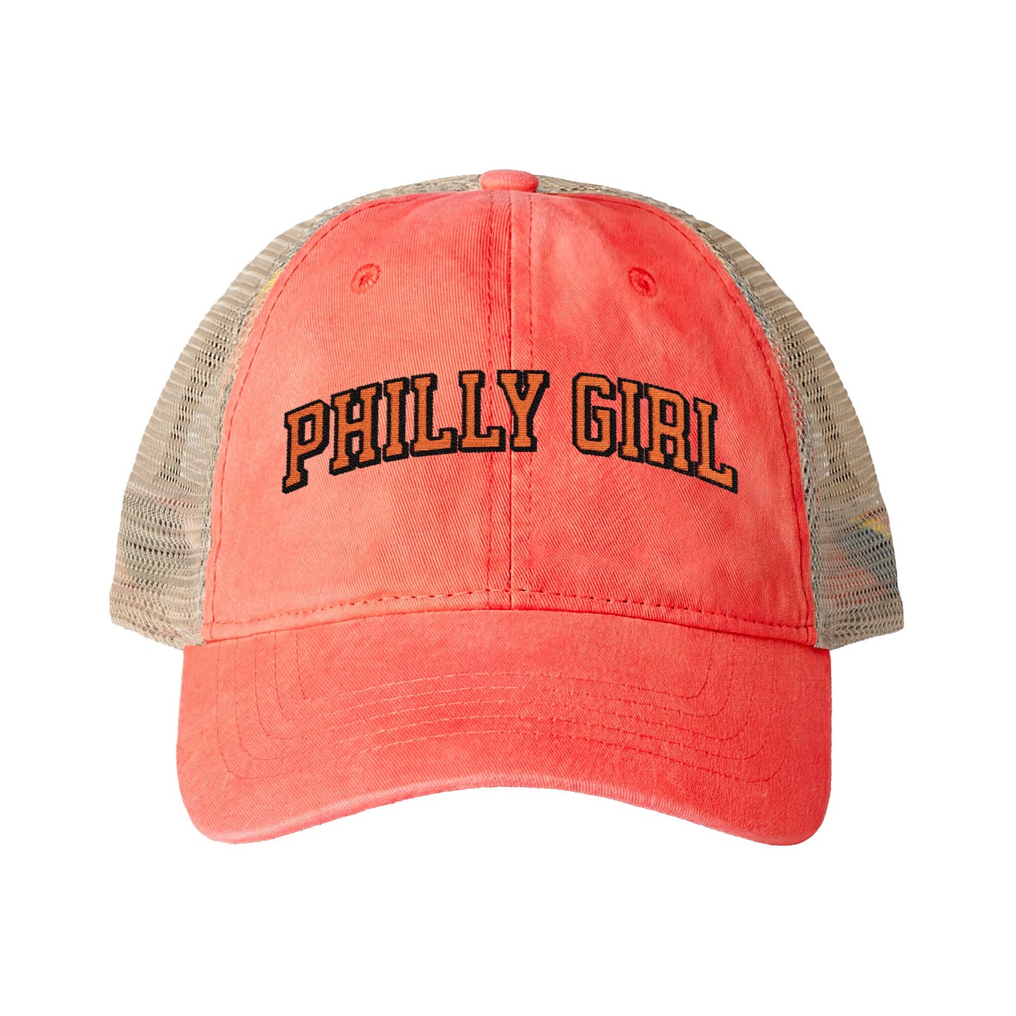 Philly Girl Women's Washed Mesh-Back Cap