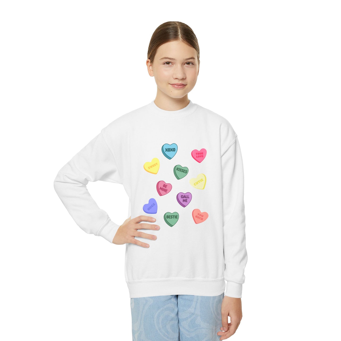 Candy Hearts Youth Sweatshirt