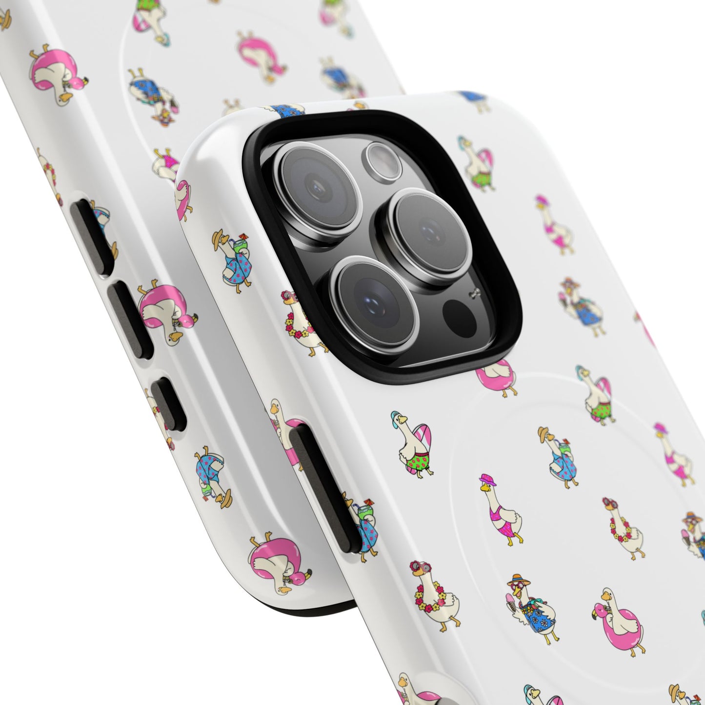 Cute Goose Summer Pattern Tough Magnetic Case