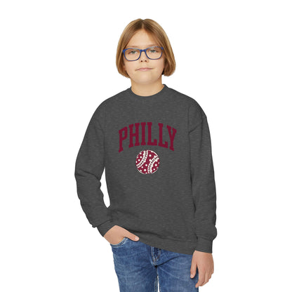 PHILLY Baseball Youth Crewneck Sweatshirt