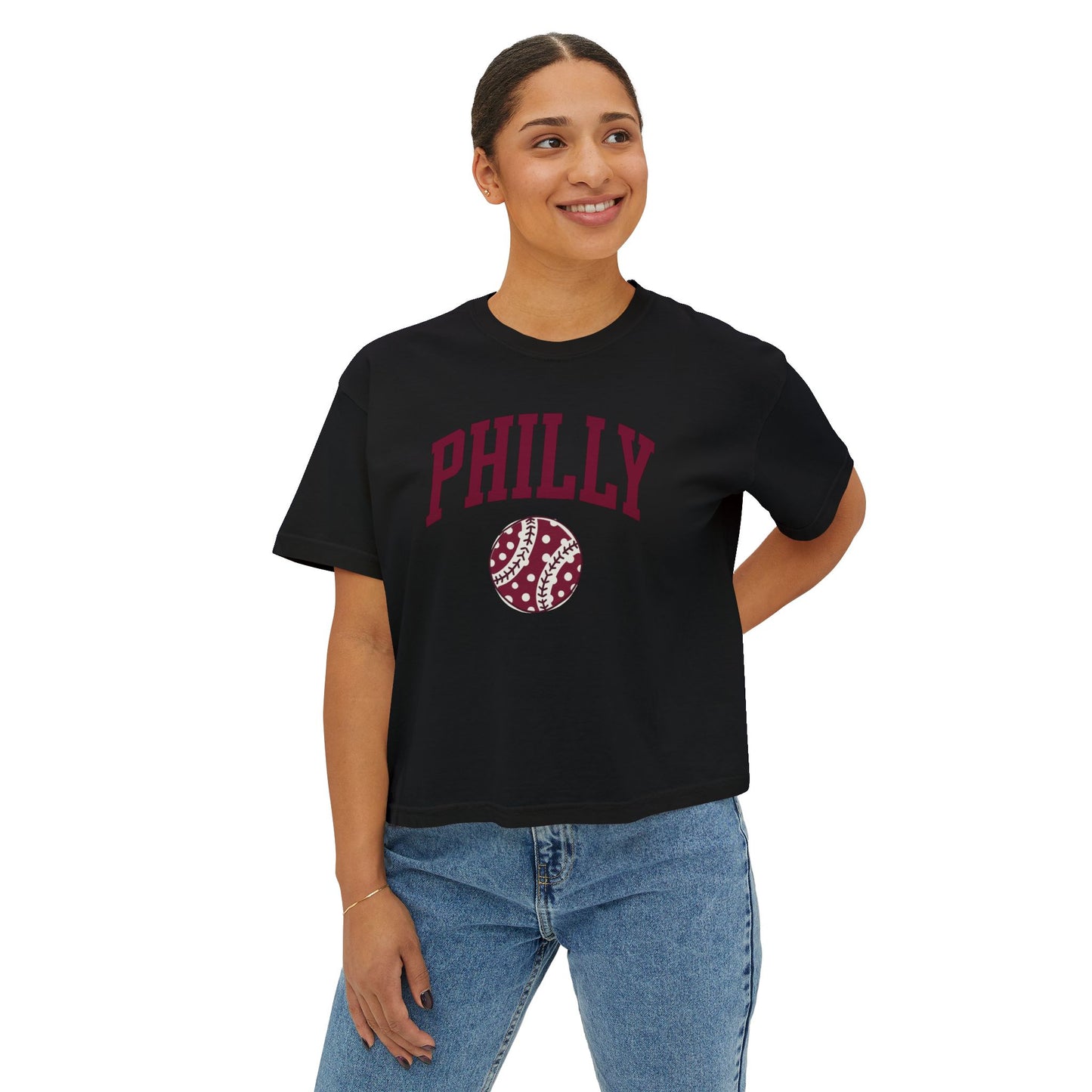PHILLY Baseball Women's Boxy Tee