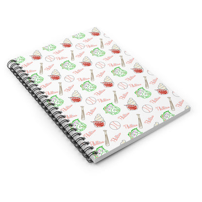 Phillies Spiral Notebook - Ruled Line