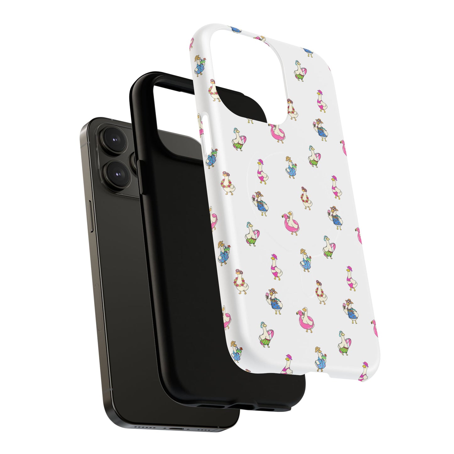 Cute Goose Summer Pattern Tough Magnetic Case