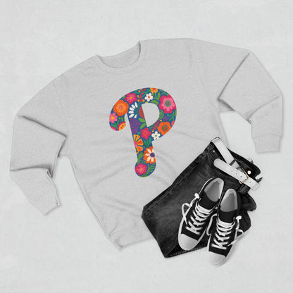 Floral  P Crewneck Sweatshirt
