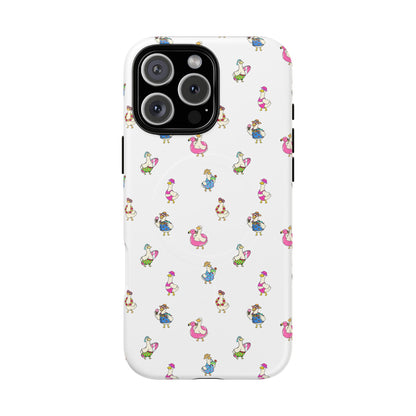 Cute Goose Summer Pattern Tough Magnetic Case