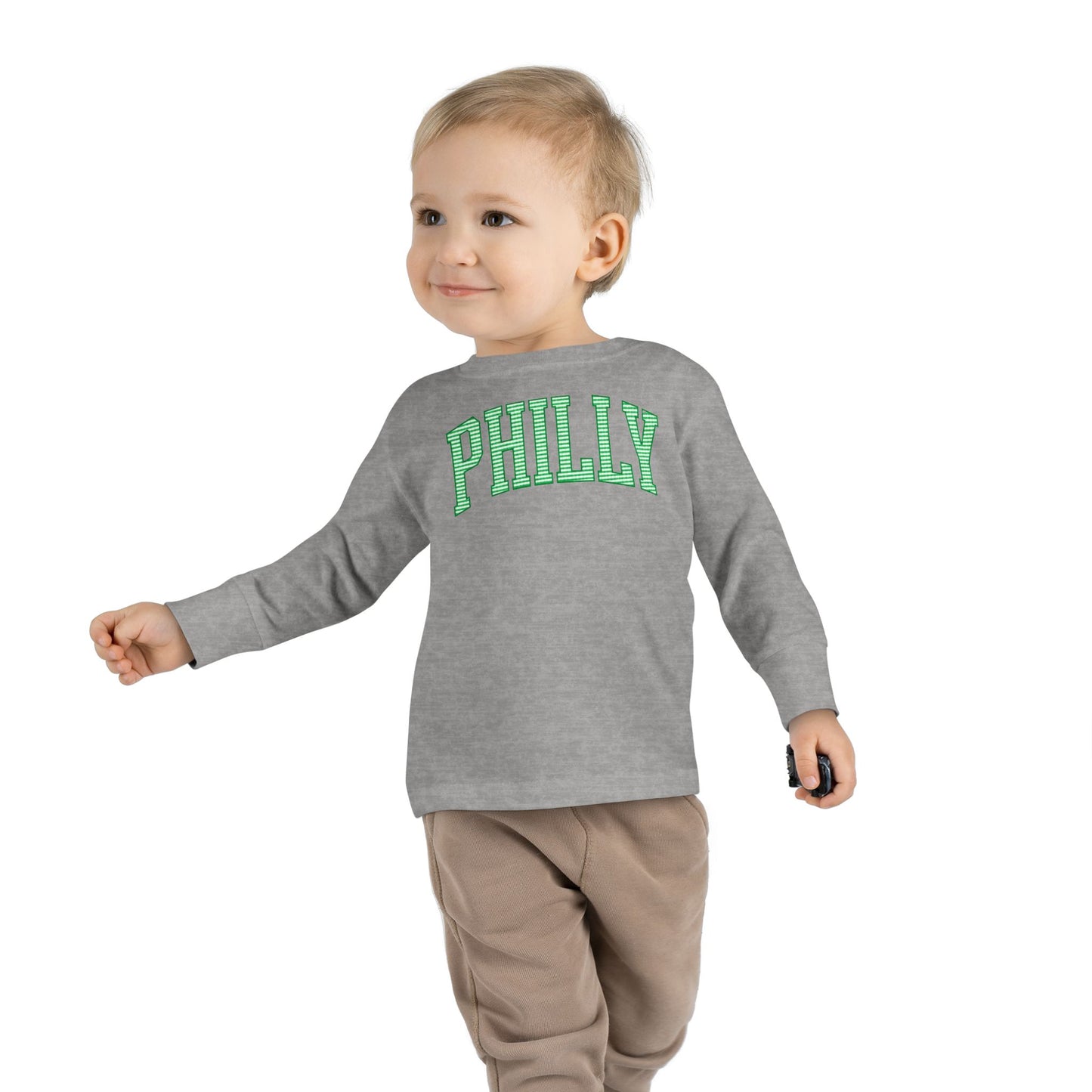 PHILLY Seersucker Toddler Long Sleeve Tee
