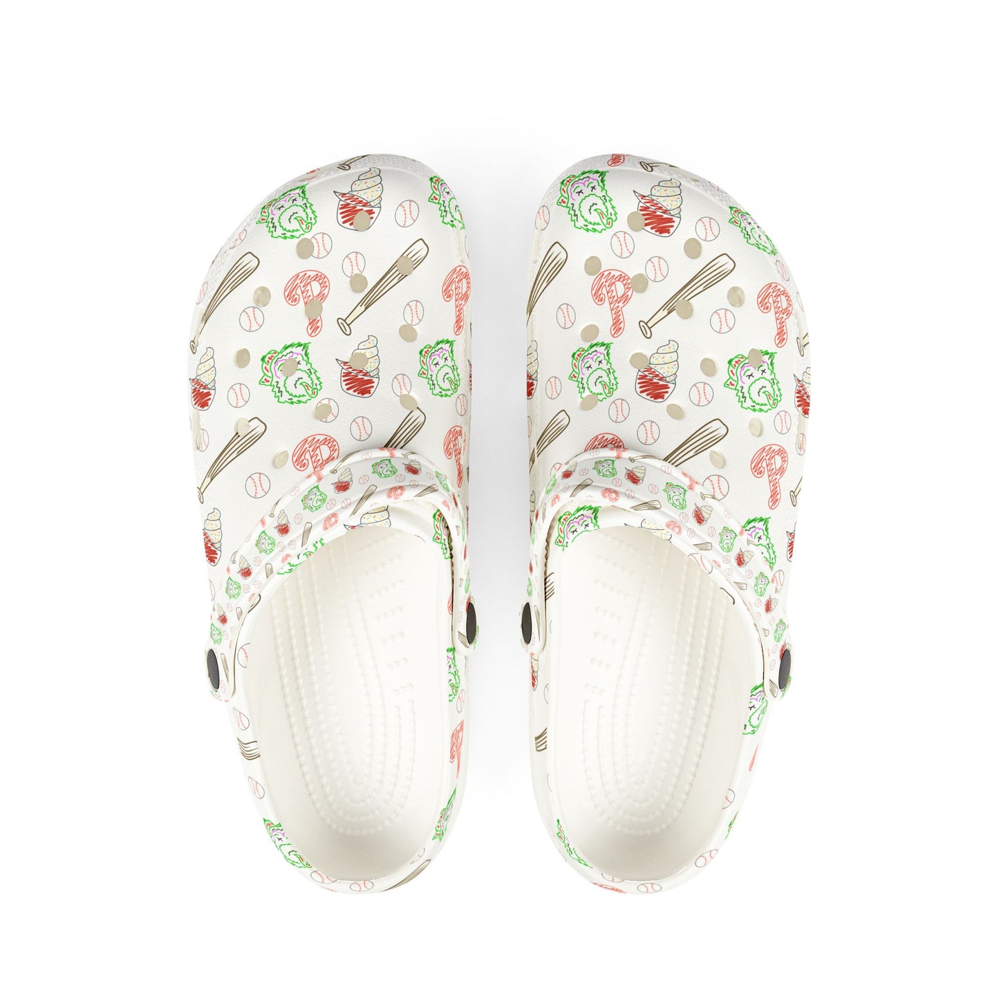 Philly Pattern Clogs — EVA Foam Slip-On Shoes