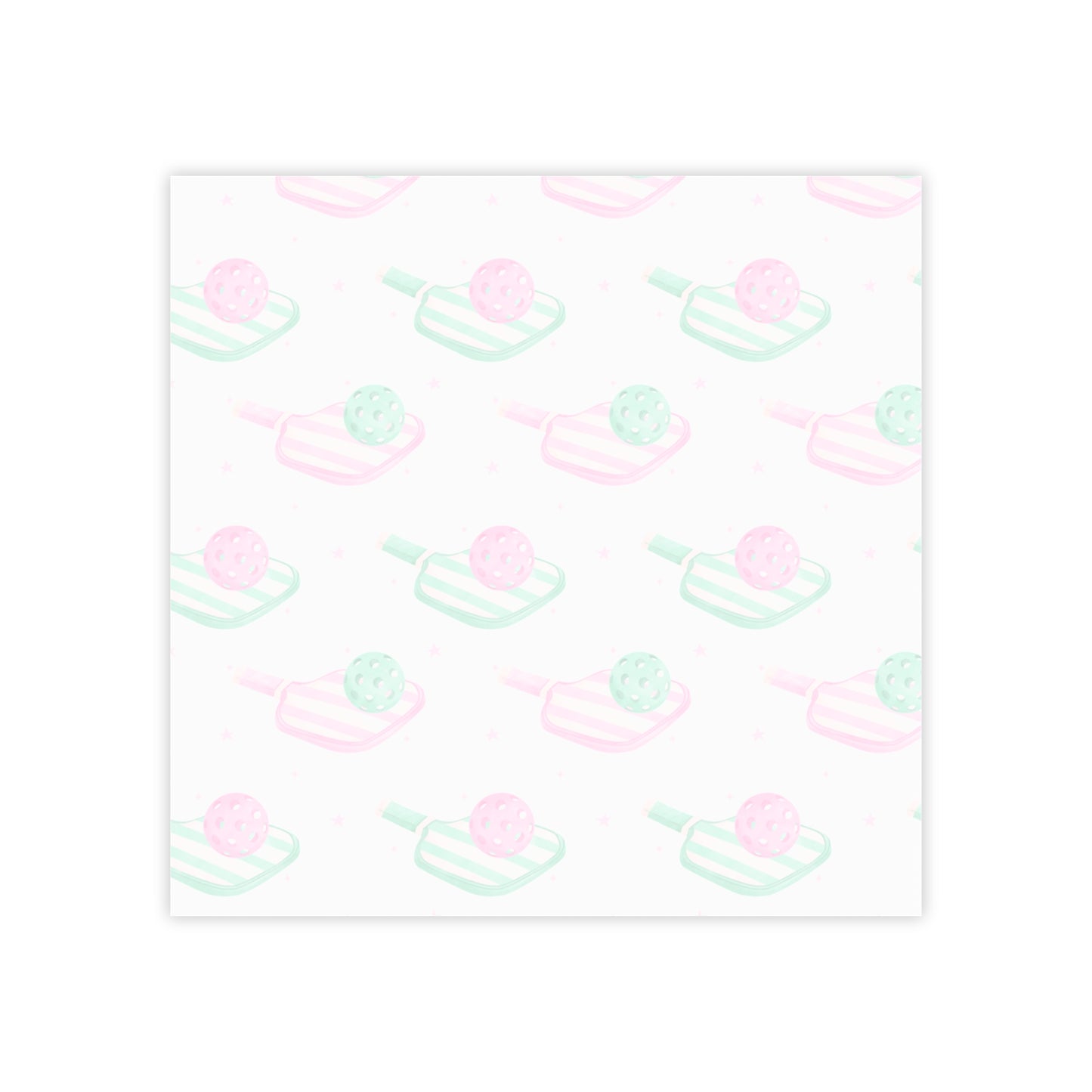 Pickleball Paddles Post-it Note Pads — Pink & Green Sticky Notes