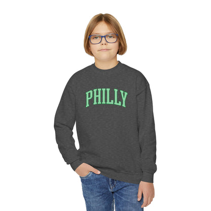 PHILLY Seersucker Youth Crewneck Sweatshirt
