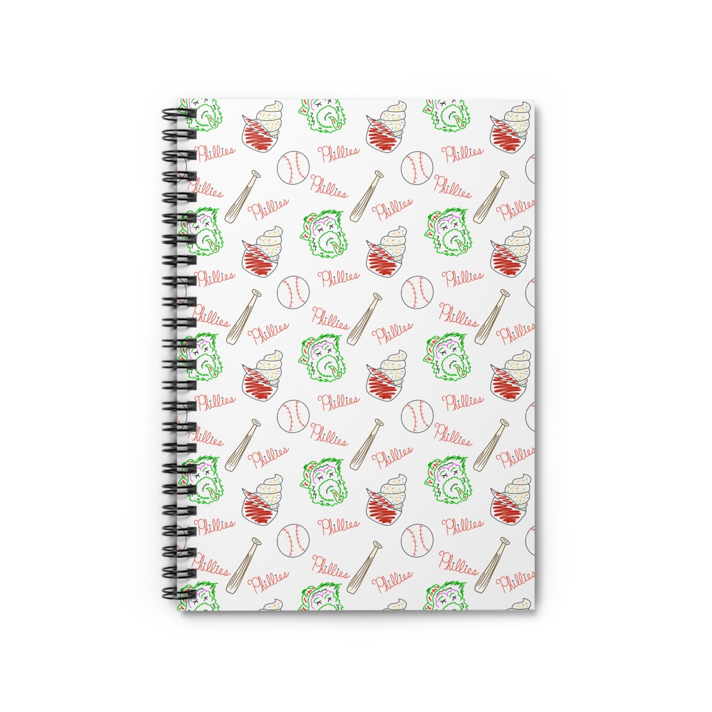 Phillies Spiral Notebook - Ruled Line
