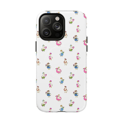 Cute Goose Summer Pattern Tough Magnetic Case