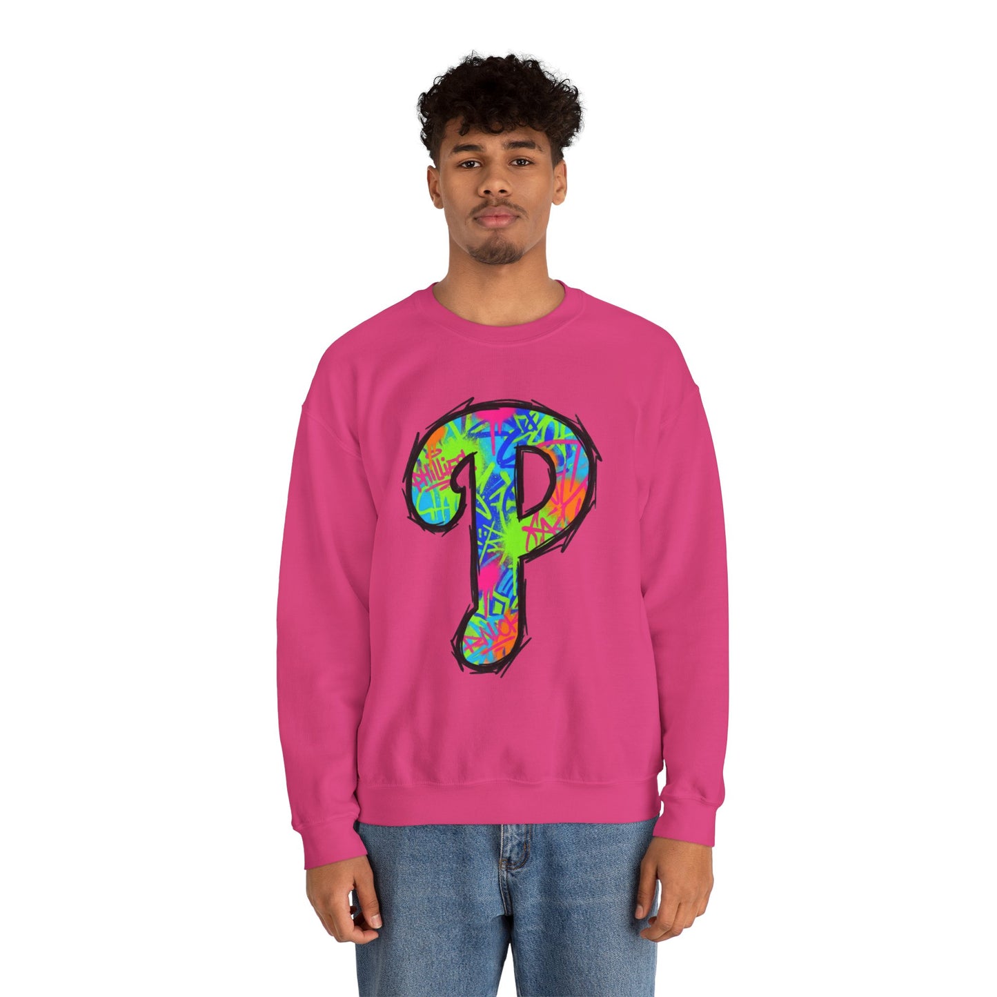 'P' 80s Retro Crewneck Sweatshirt