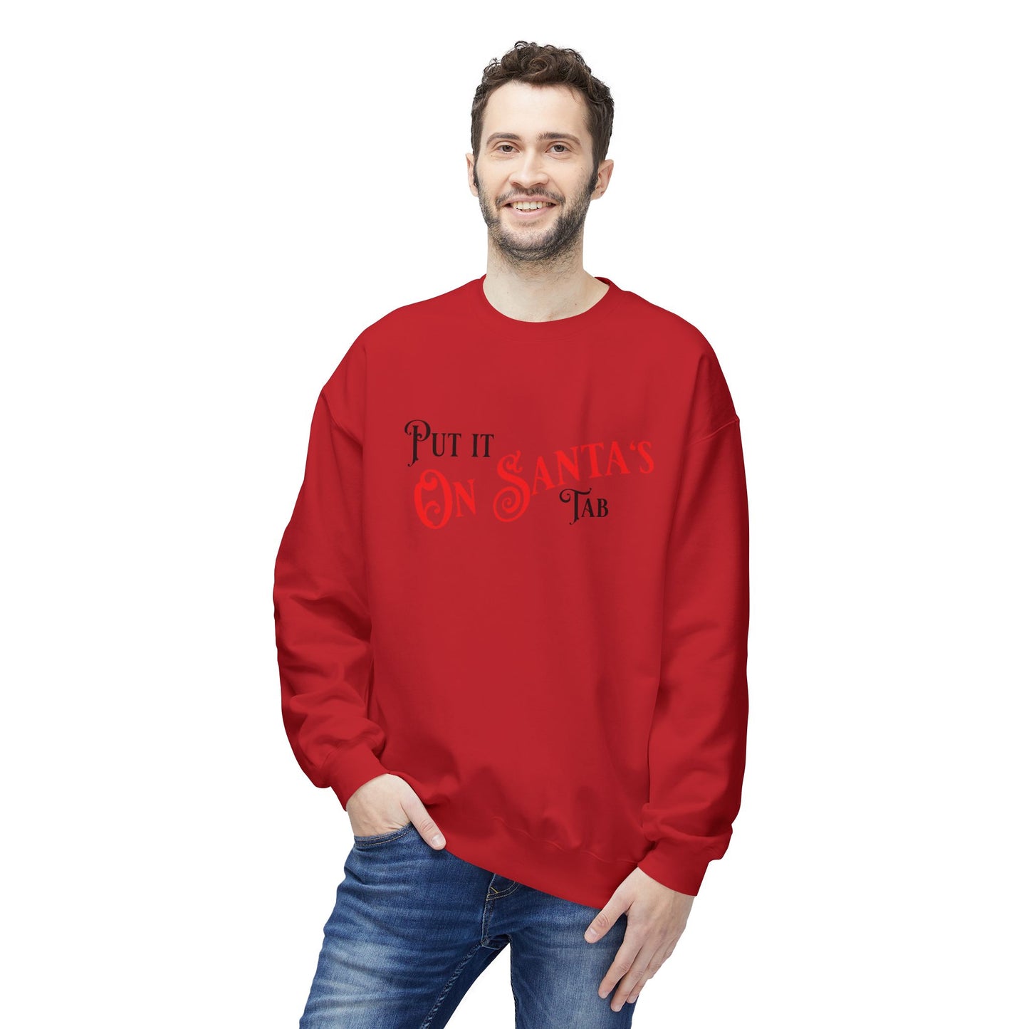 Unisex Santa's Beer Tab Midweight Crewneck Sweatshirt