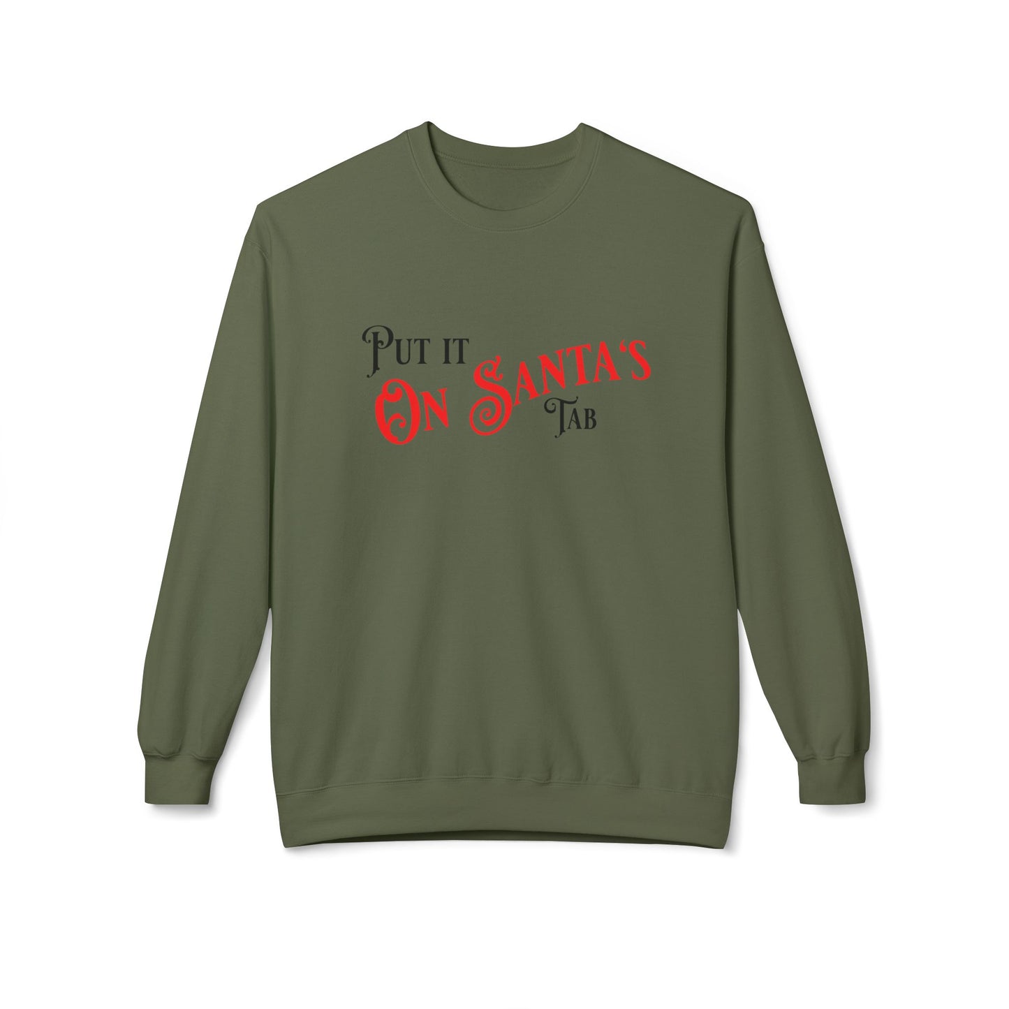 Unisex Santa's Beer Tab Midweight Crewneck Sweatshirt