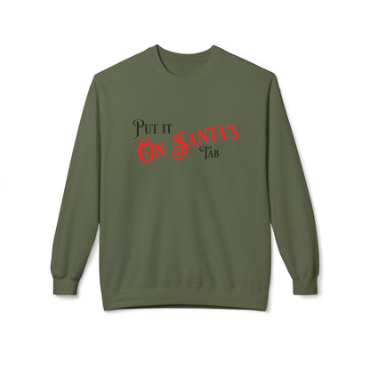 Unisex Santa's Beer Tab Midweight Crewneck Sweatshirt