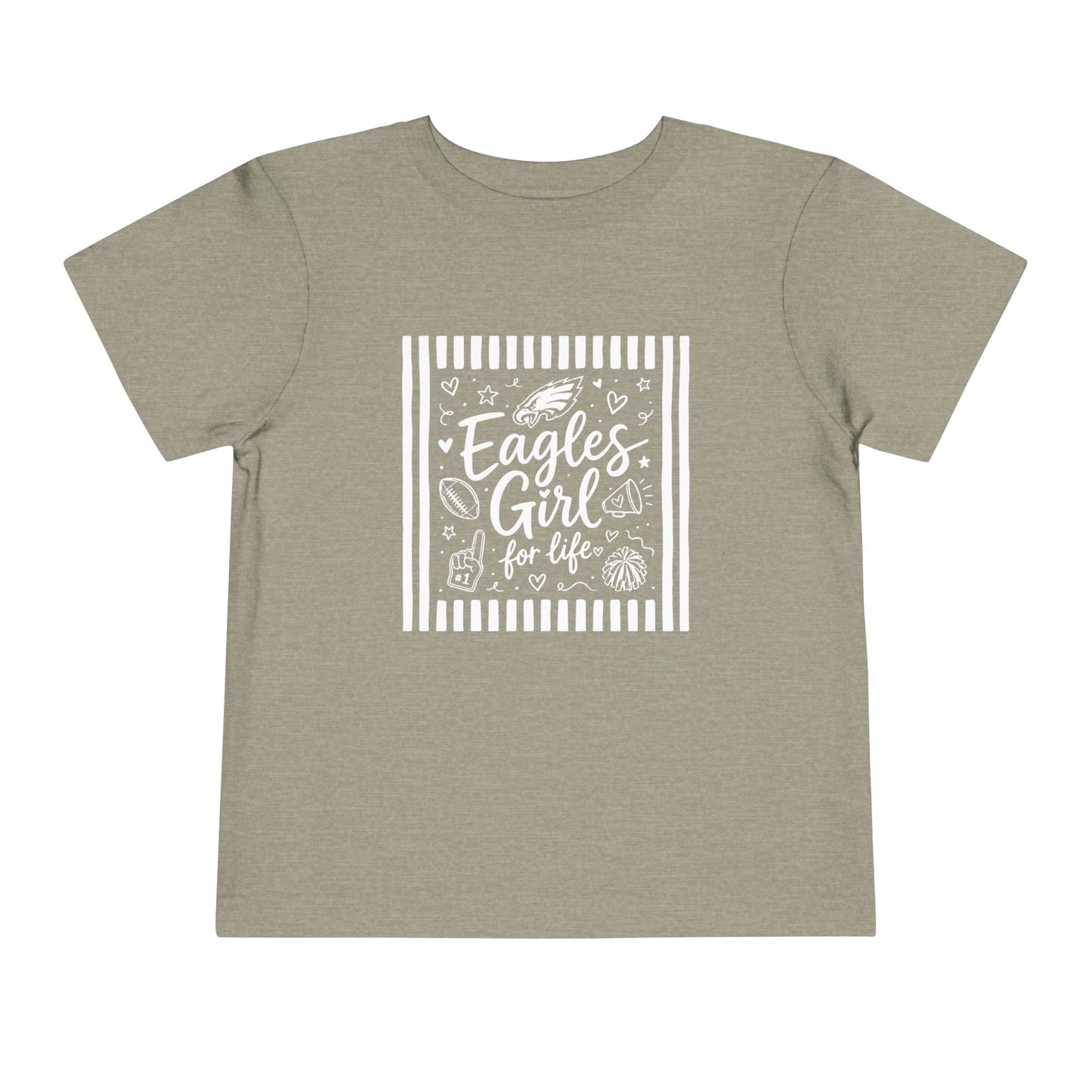 Eagles Girl Collage Toddler Tee