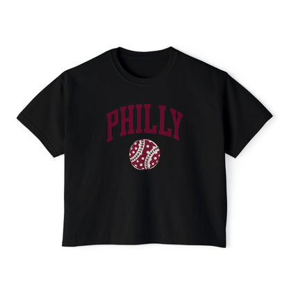 PHILLY Baseball Women's Boxy Tee
