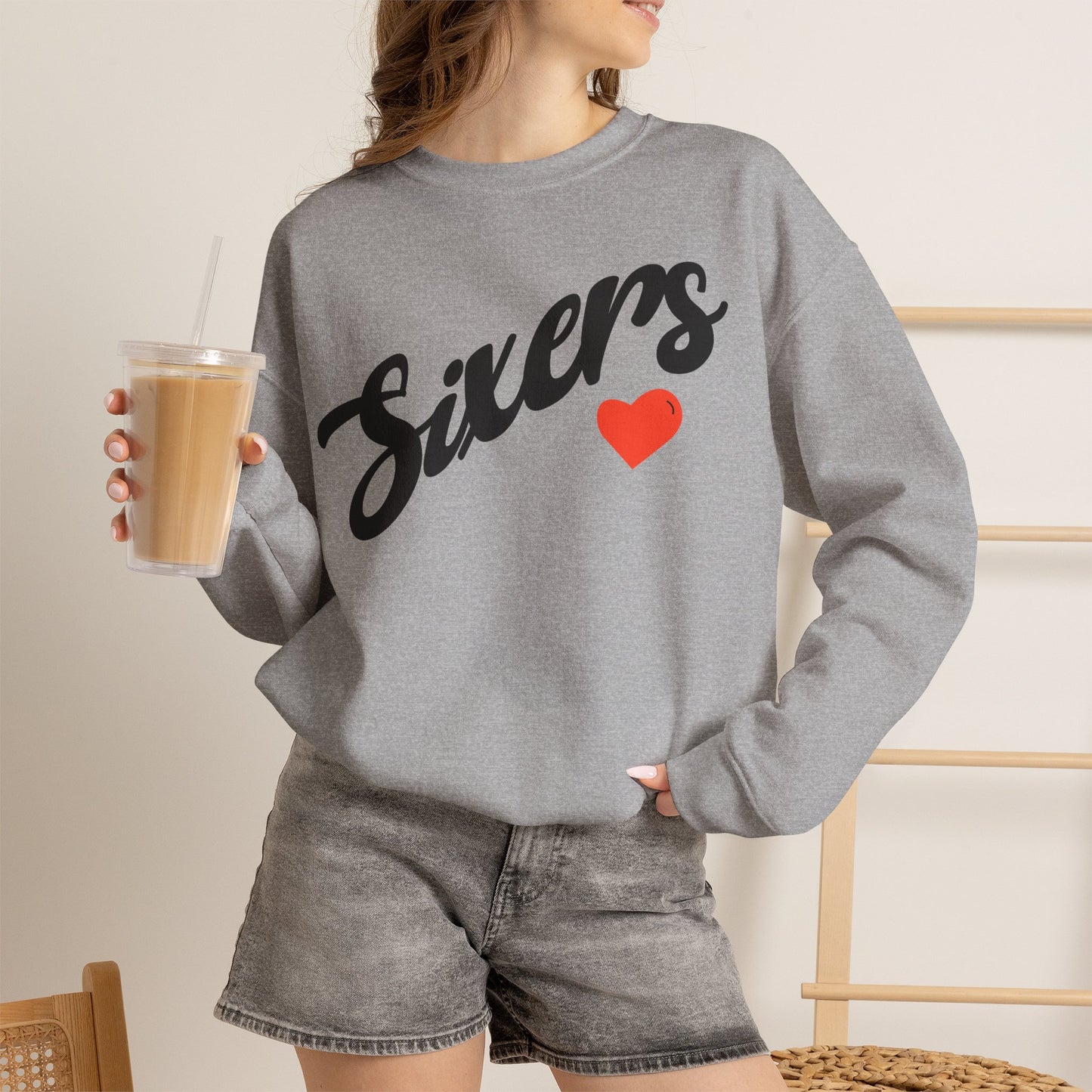 Sixers Heart Sweatshirt