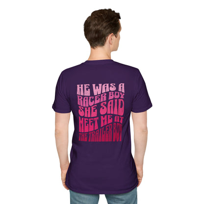 Racer Boy Pink T-Shirt
