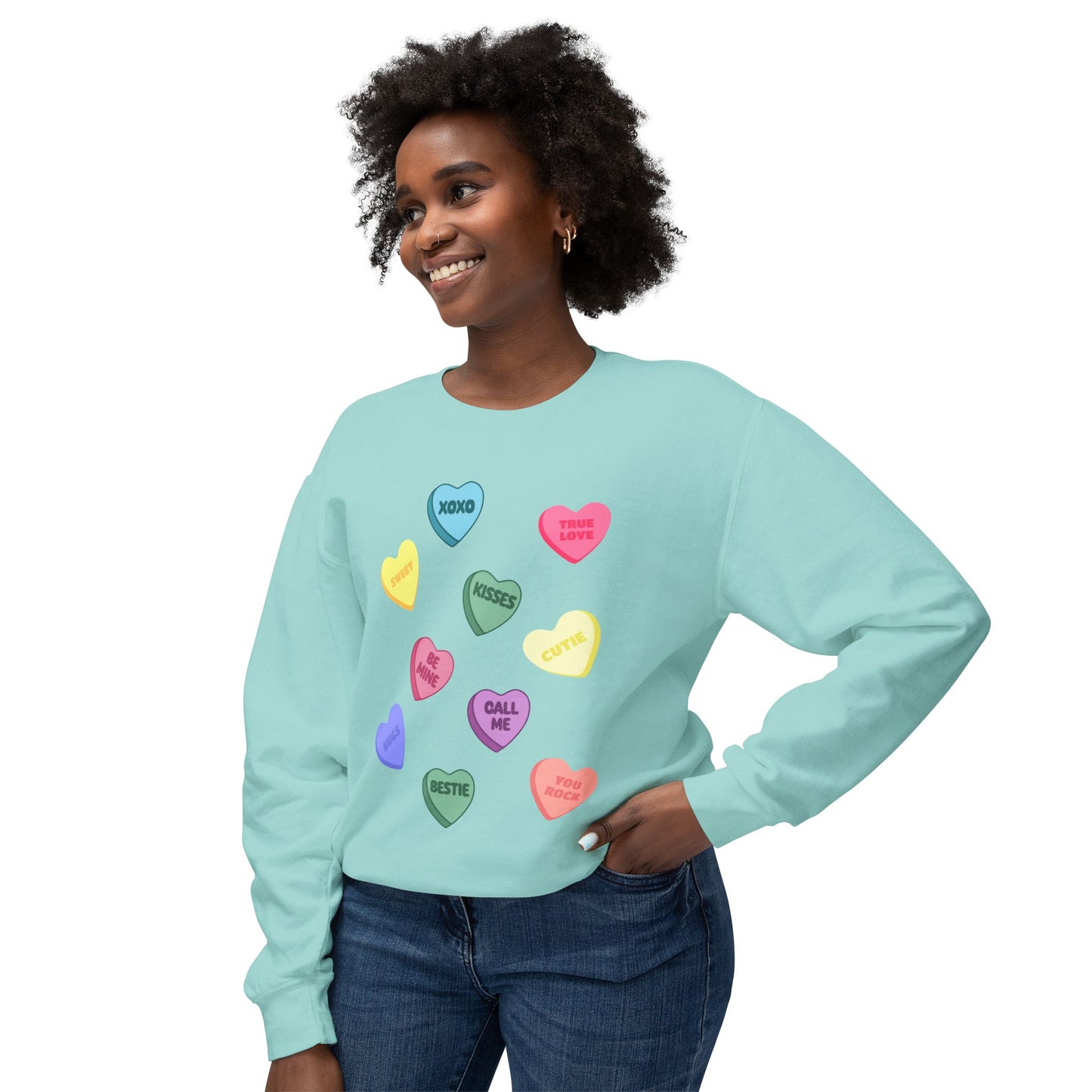 Candy Heart Crewneck Sweatshirt