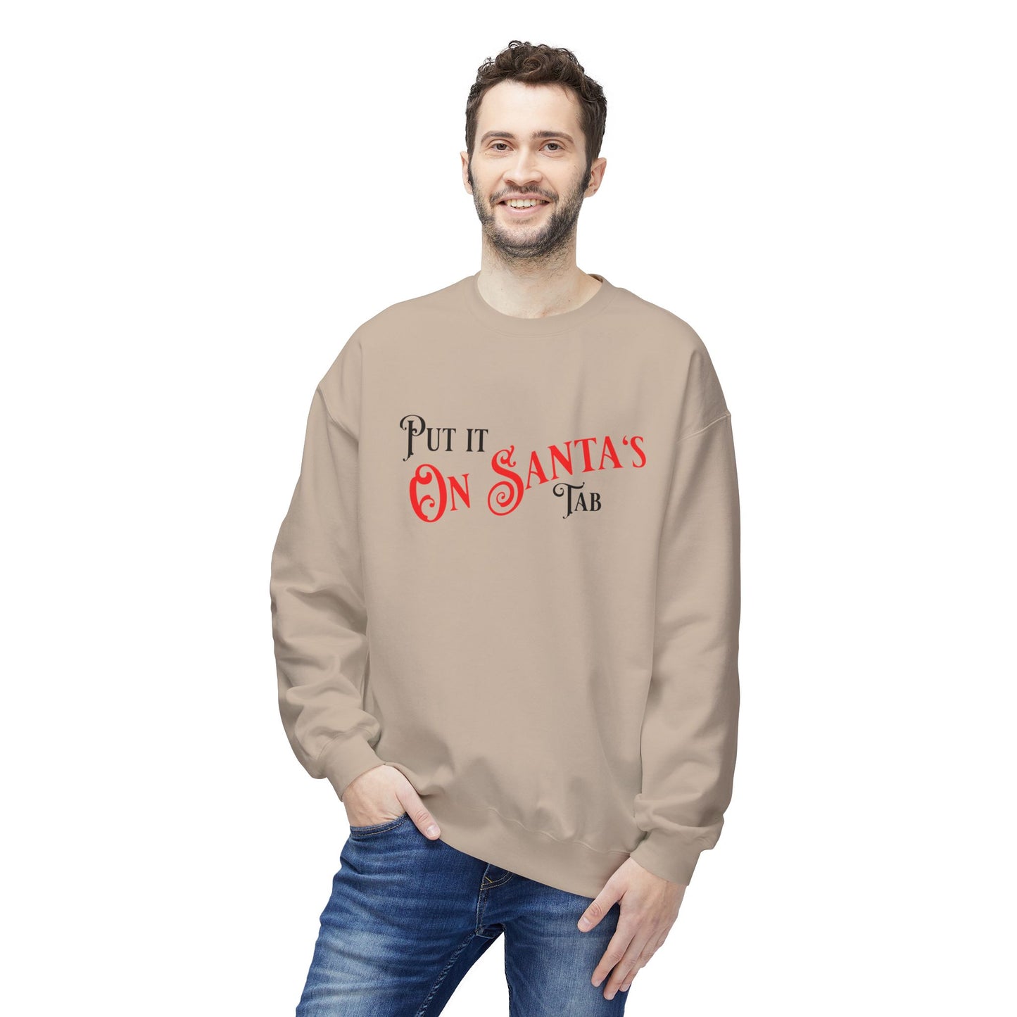 Unisex Santa's Beer Tab Midweight Crewneck Sweatshirt